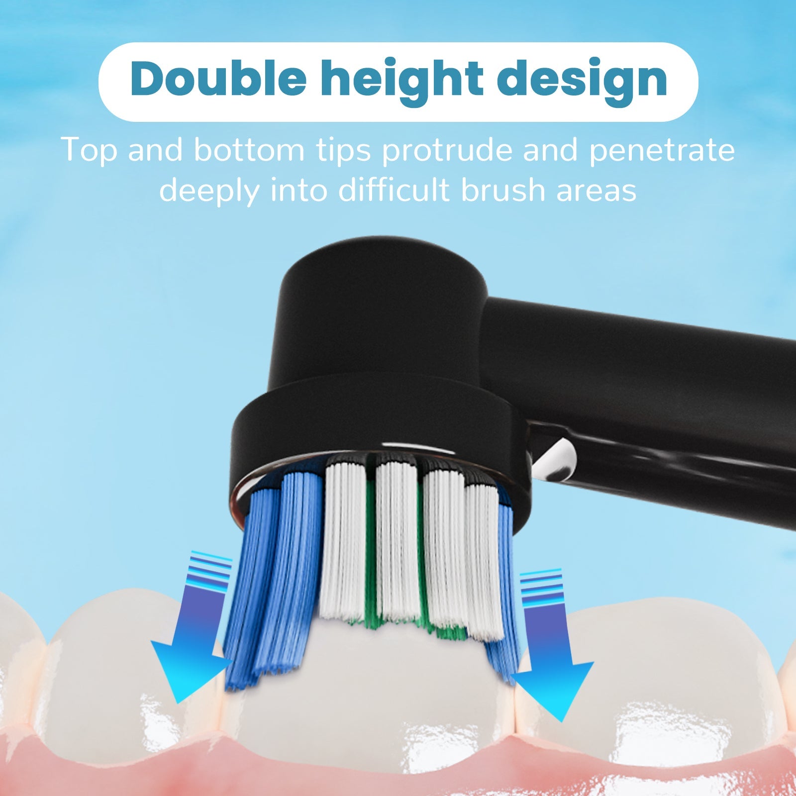 20 Pack Replacement Toothbrush Heads Compatible with Oral B