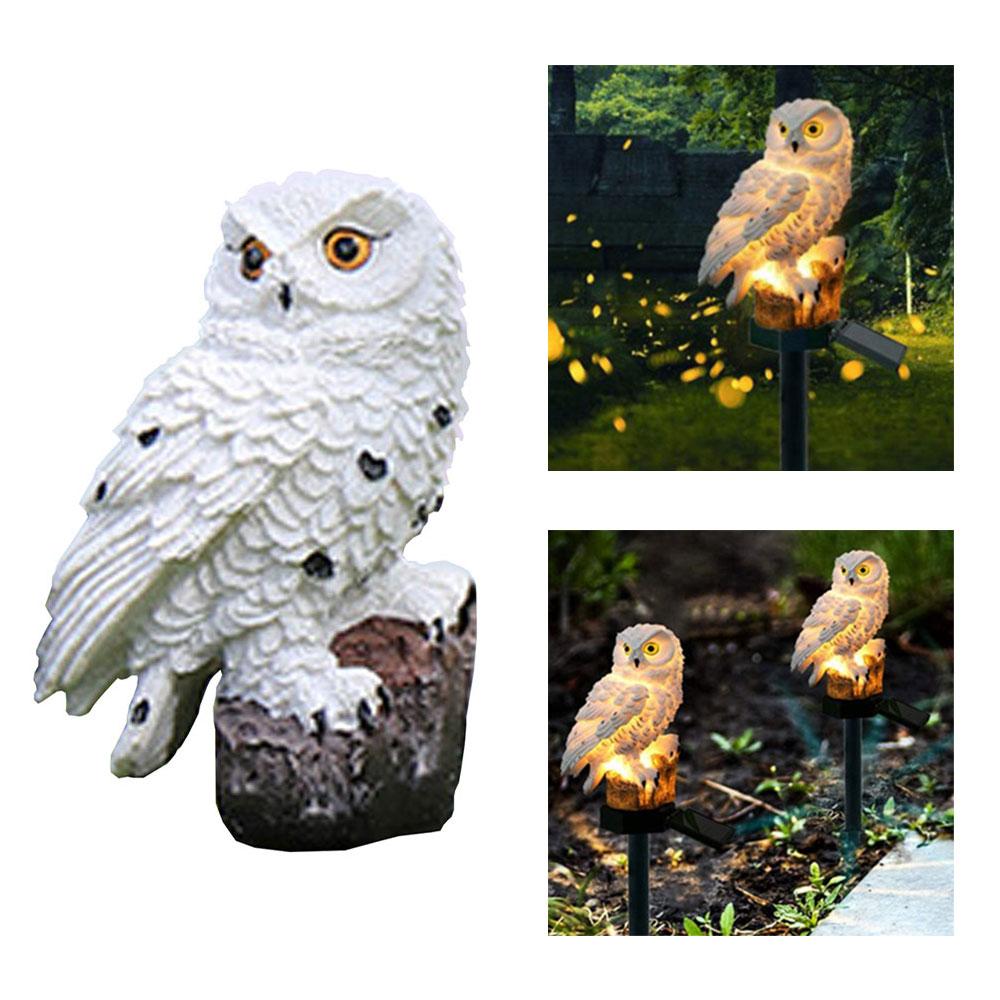 Owl Solar Stake Lights Outdoor, Waterproof Garden Deco Pathway Yard Lamp