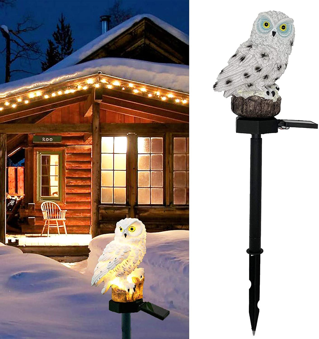 Owl Solar Stake Lights Outdoor, Waterproof Garden Deco Pathway Yard Lamp